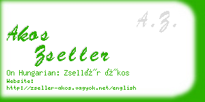 akos zseller business card